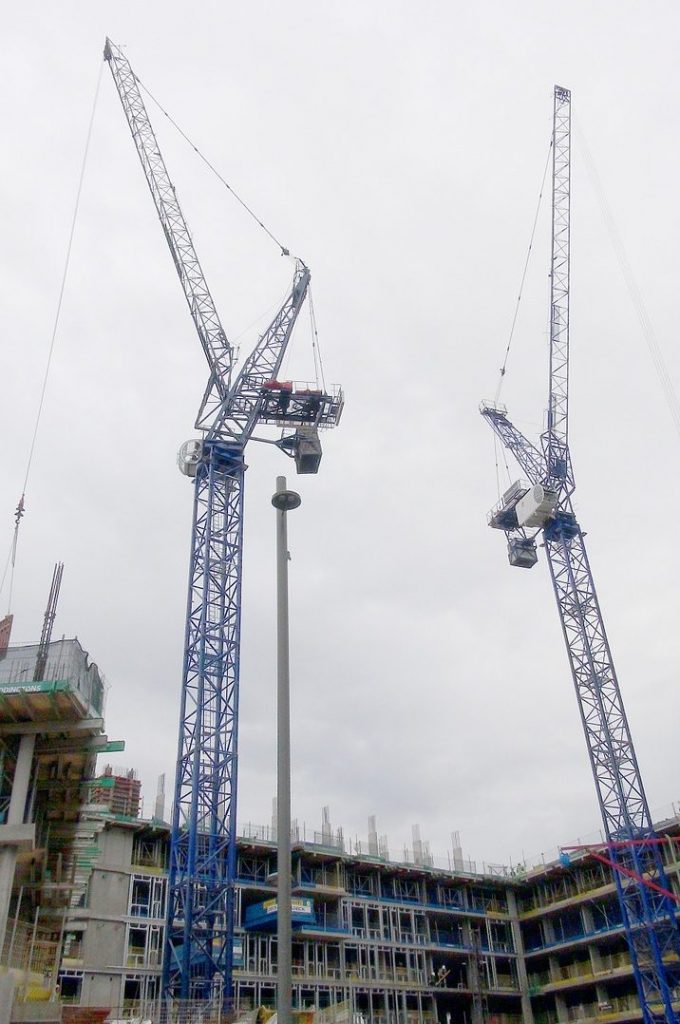 crane, construction, site